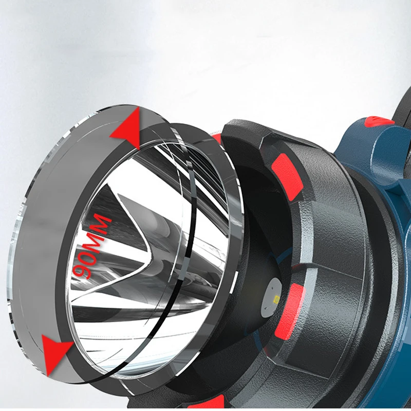 Handheld Searchlight Led Portable Light Strong Light Long-Range Rechargeable Built-In Battery Outdoor Lighting Flashlight