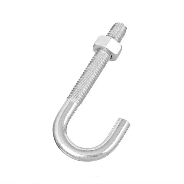 M12 M18 M24 класс 4 8 оцинкованный J-образный болт