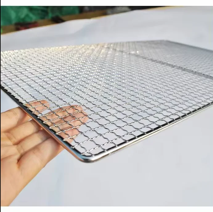 Stainless steel 304 316 food grade rectangle Shape Outdoor BBQ Tools Wire Mesh Grill for Picnics