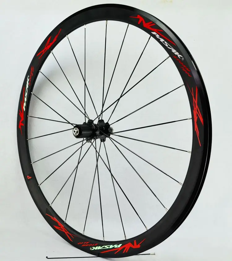 PASAK 700C Wheelset Set Front 20 Rear 24Holes 40mm Rim Flat Spoke