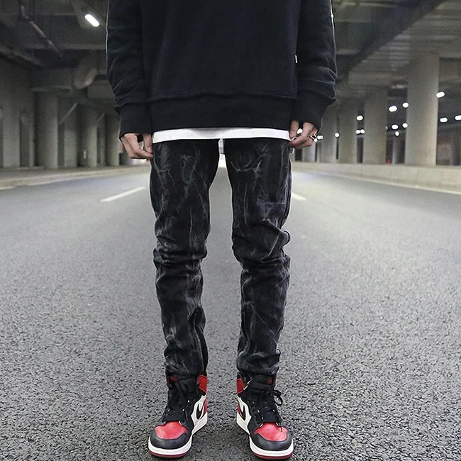 Fog mens skinny jeans dropshipping stock fashion mens black jeans custom jeans tags