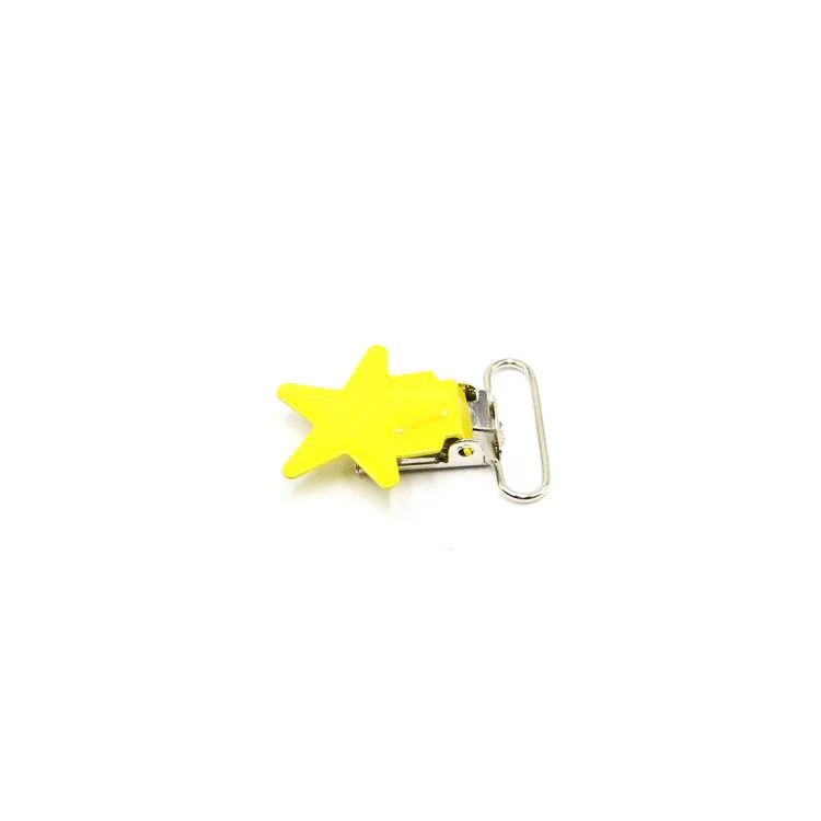New Suspender Clips Star Shape Pacifier Clips Enamel Metal Clips