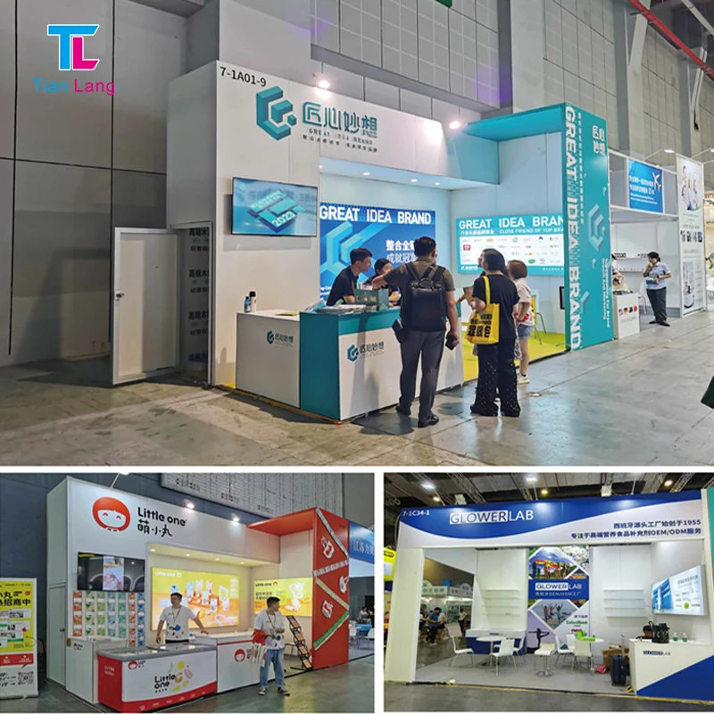 Tianlang modular lightweight fast installation aluminum frame portable modern booth equipment Aluminum frame trade modern booth