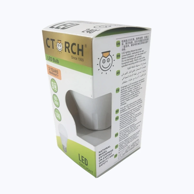 CTORCH New Modle Diamond-Star Series100-240V A60 9W Indoor Lighting Led Bulb With E27/B22 Base