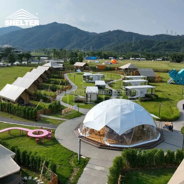 Tenda campeggio Glamping Роскошные зимние палатки для кемпинга уличная вилла палатка сафари