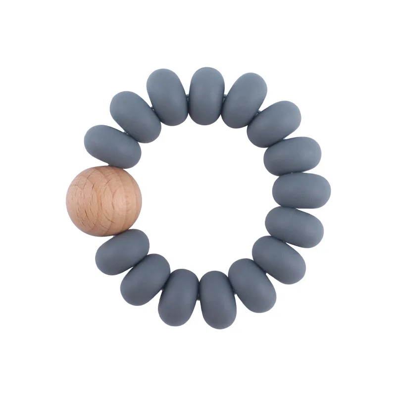 Natural Wood Teething Ring Toy Baby Teether Tooth Care Non-toxic Healthy 100% Beech Wooden Teether Rings