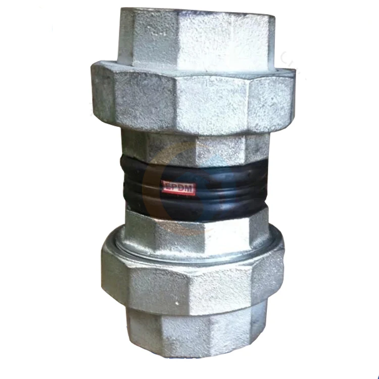 nice PN25 union type screwed rubber flexible joint
