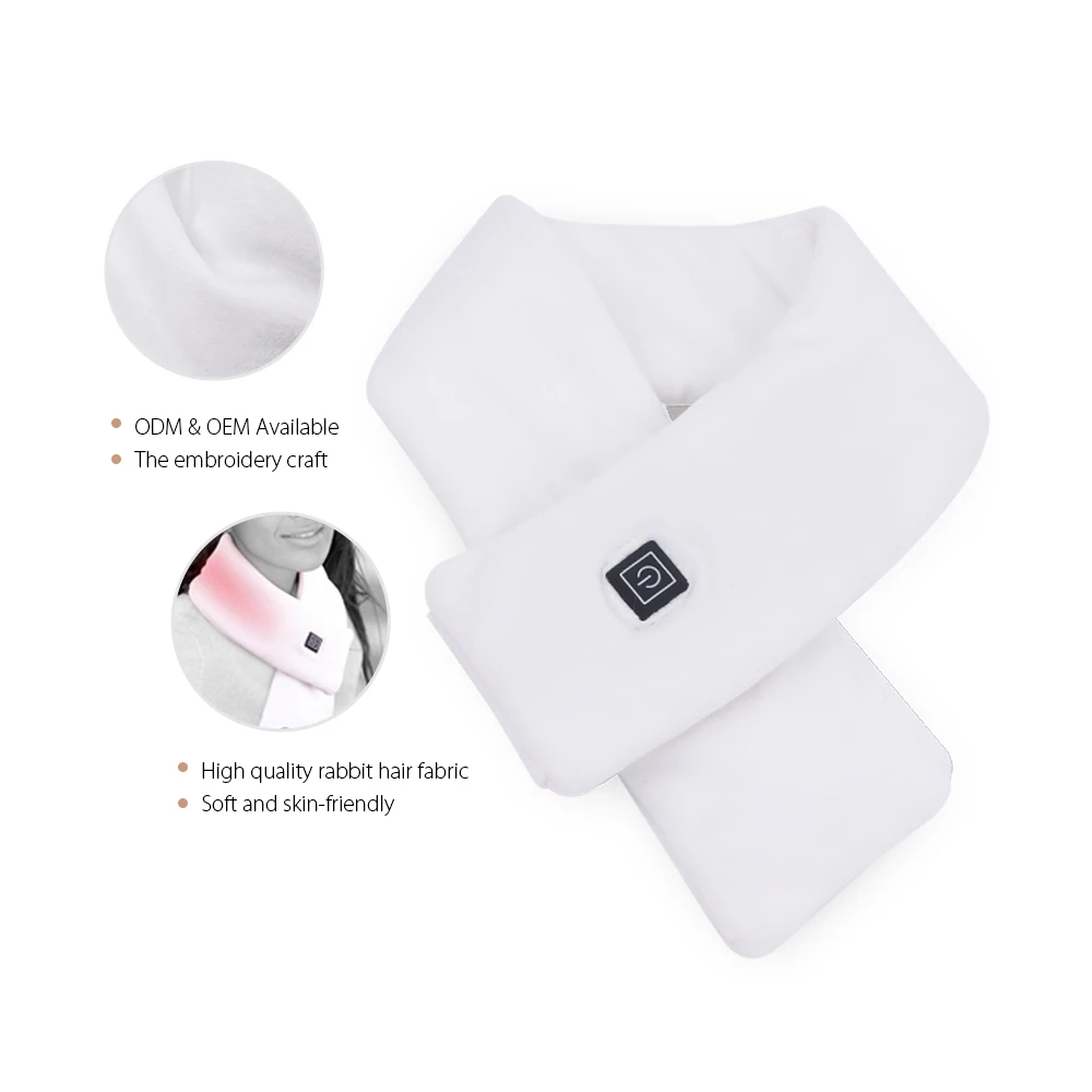 
China Professional Manufacture Fashion Heated Heating Scarf For Women 