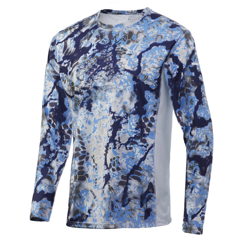 Custom Usa Size Breathable Fishing Wear Anti-Uv Men Quick Dry Fishing Shirt With Comfort Material