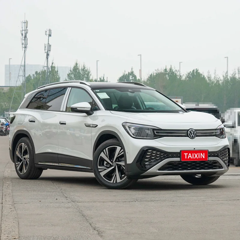 Used Pearl White VW ID6 Crozz Lite Pro Electric Car 360 Degree holographic camera used electric car vw id6