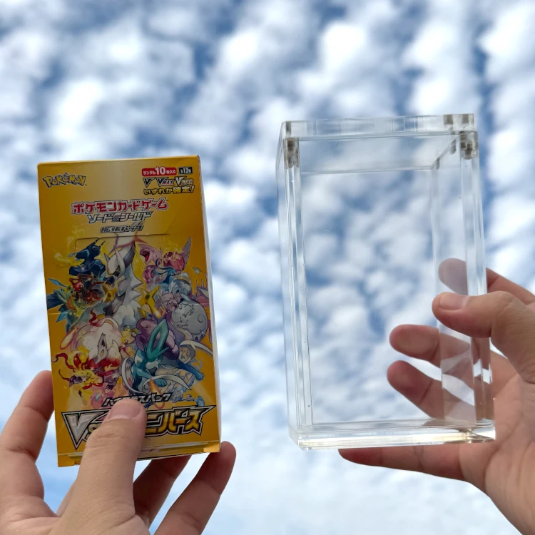 TCG Высококачественный акриловый футляр для показа покемонов защиты японской карты игры Pokemon sv4a бустер коробка акриловая с крышкой