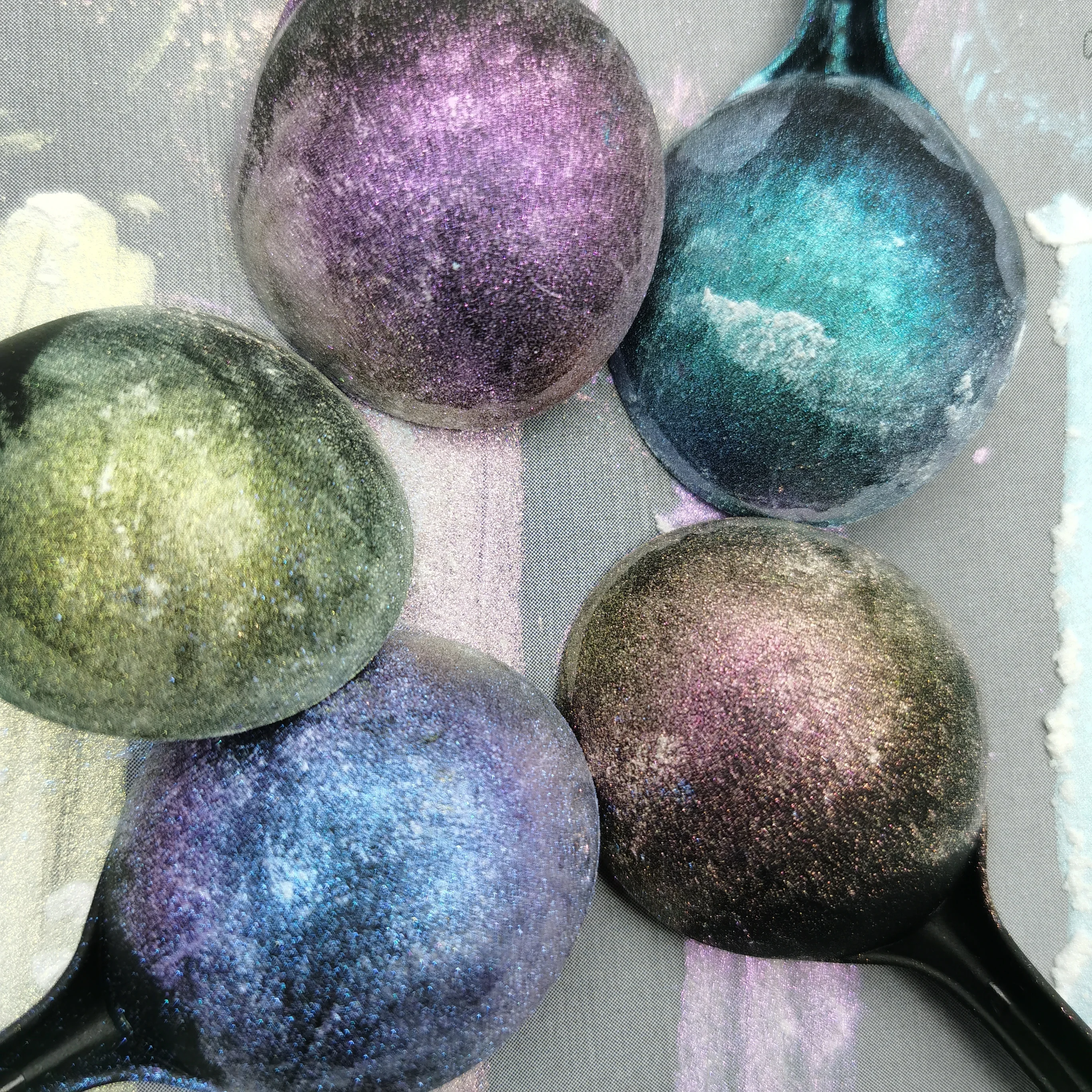 Popular fashionable color bulk paint pigment powders loose glitter pigments