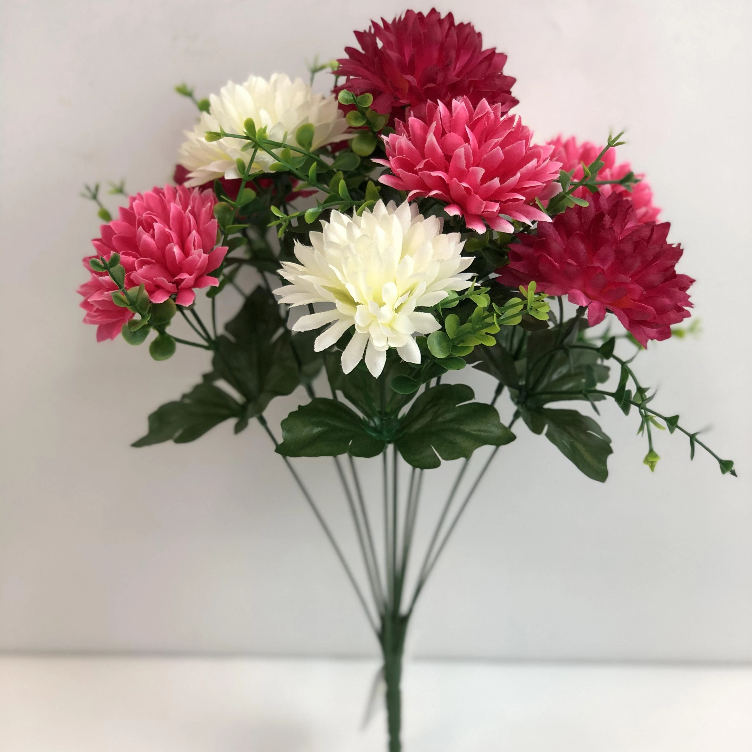 FCCD4001China factory funeral flower Mix lily rose flower bouquet cemetery flower for funeral decor