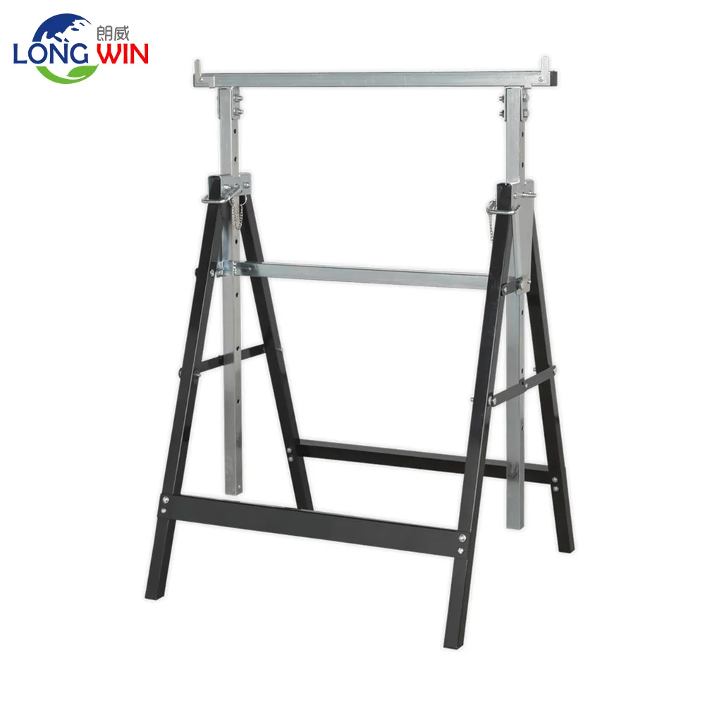 Two legs Sawhorse Portable Folding Workbench Work Station Telescopic Saw Horse