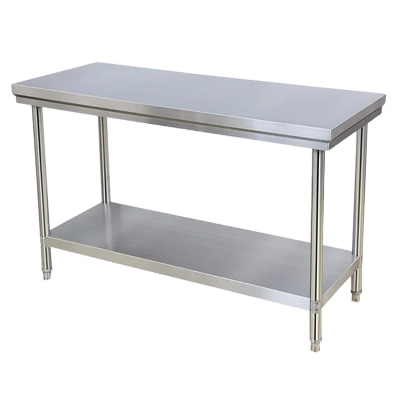 Kitchen Furniture Stainless Steel Double-layer Factory Commercial Operation Worktable