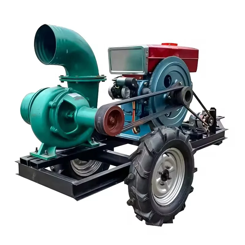 large capacity multi cylinder diesel agriculture irrigation self-priming river water pump