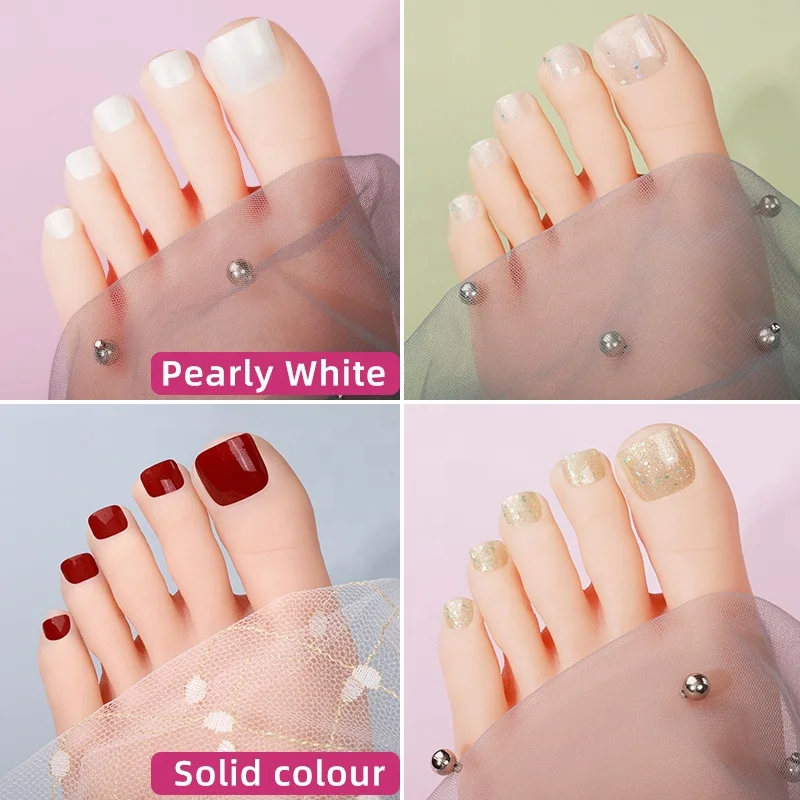 Фабричные 3D-наклейки для ногтей одноцветные съемные гелевые