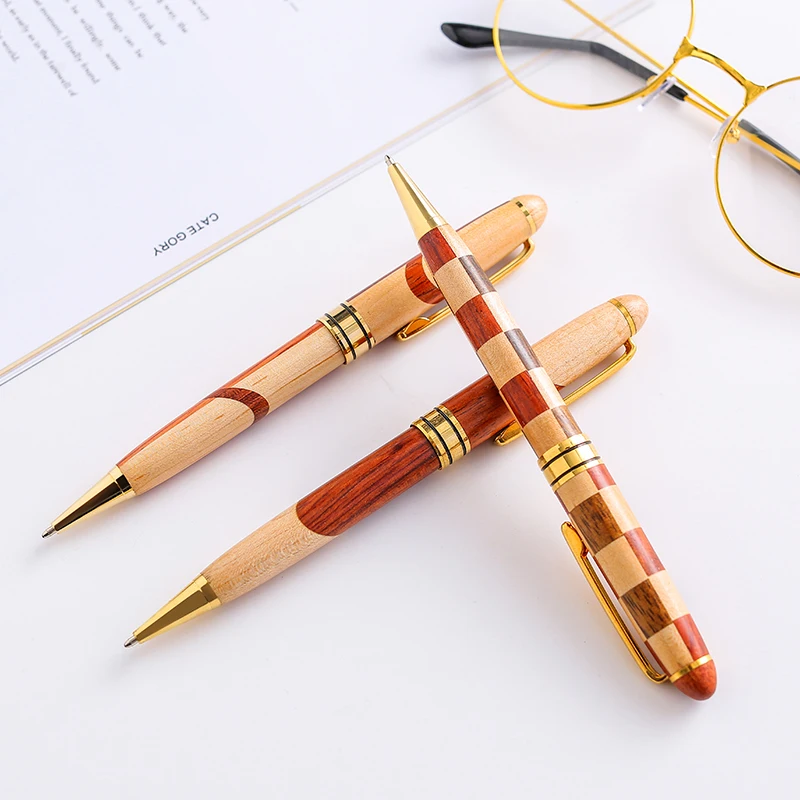 Ручка перьевая Acmecn с жидкими чернилами Экологичная ручка из клена и палисандра ручной работы в стиле ретро каллиграфическая бамбука пэчворк