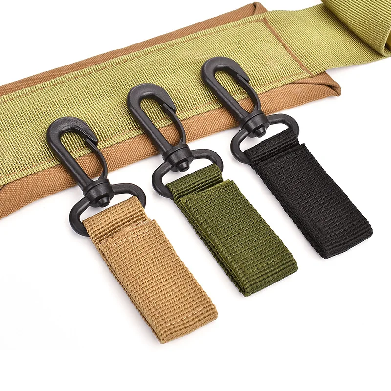 Wholesale Outdoor Tactical Molle Webbing Buckle Climbing Belt Swivel Carabiner Clip Hook Hunting Quick Release Accessories