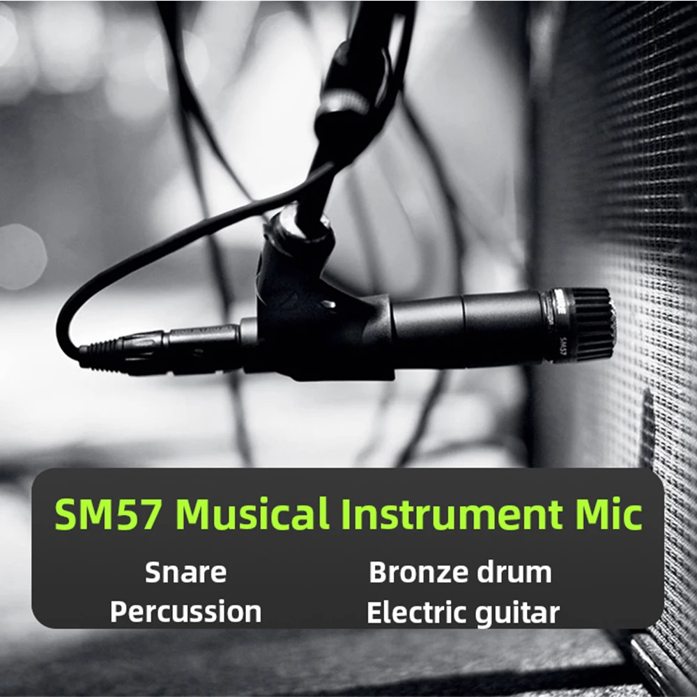 SM57 Dynamic Instrument Microphone Drum Microphone Set Musical Instrument Mic