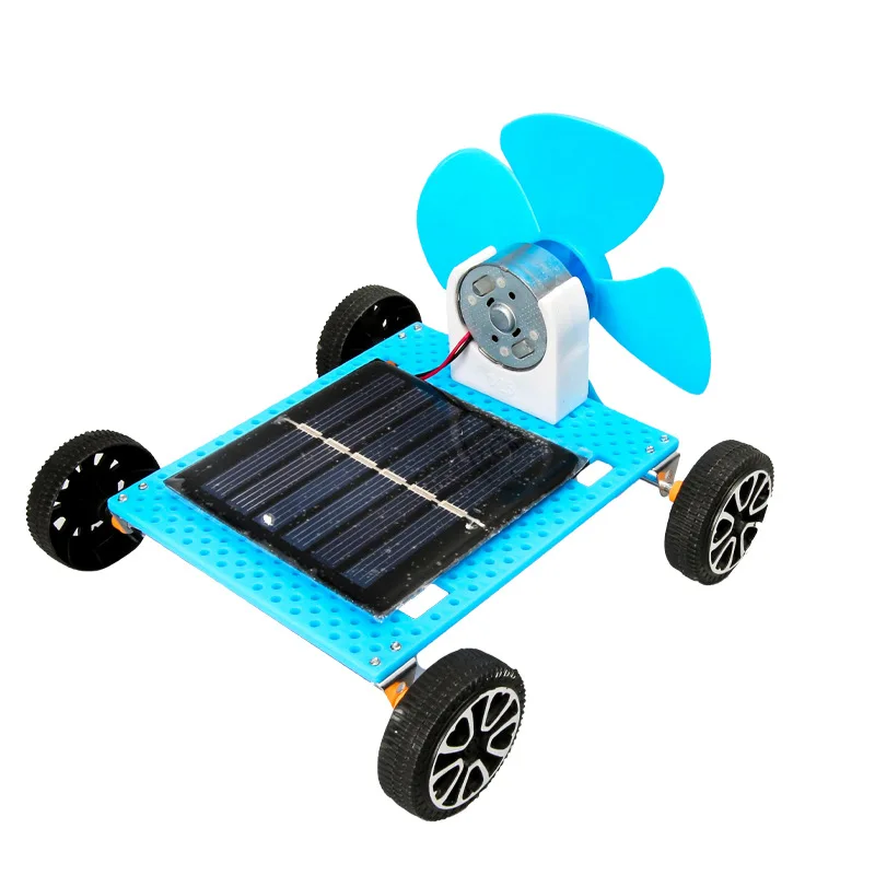 Diy Солнечная ветровая модель автомобиля технологии небольшого производства научных игрушек Материал Пакет