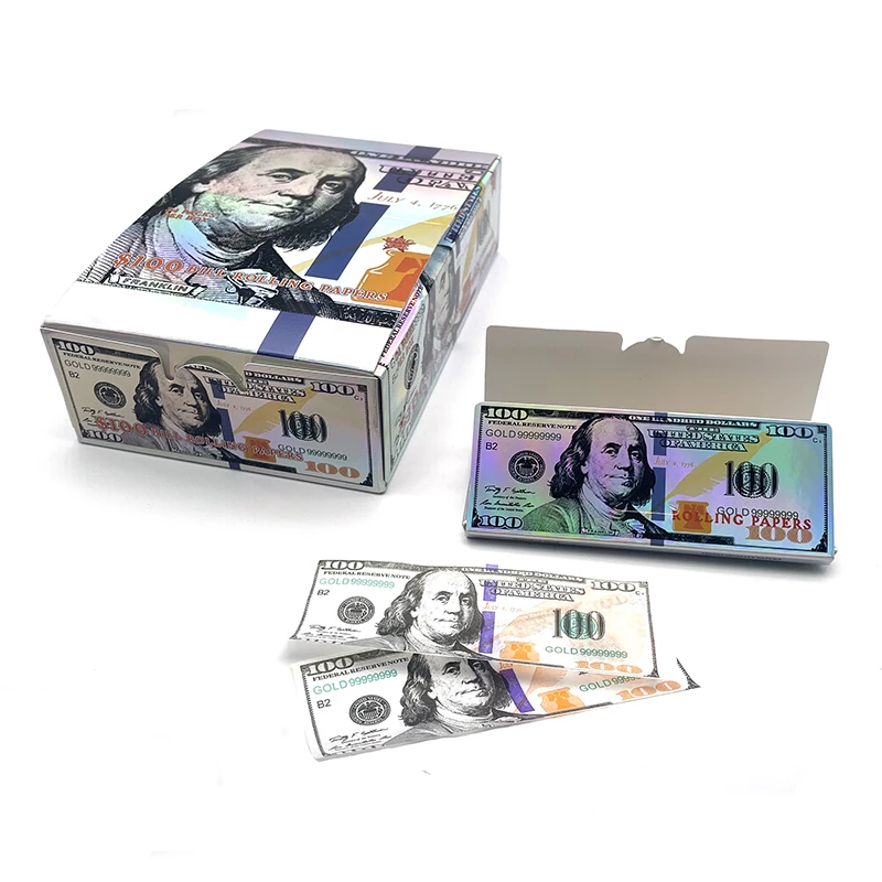 dollar style Custom printed smoking rolling papers new product cigarette rolling paper