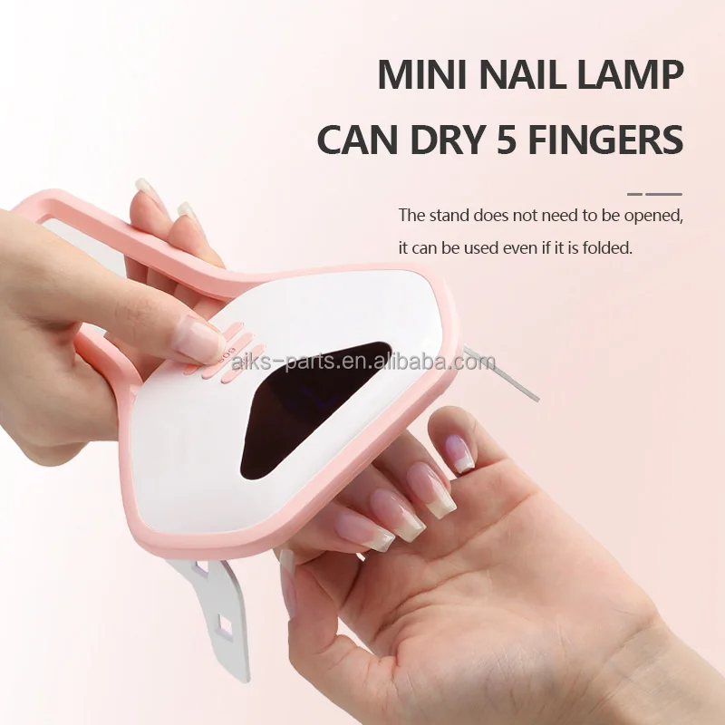 New Product 24w Desktop Handheld Nail Lamp Portable Mini Uv Led Nail Lamp One Finger Flash Cure Nail Dryer