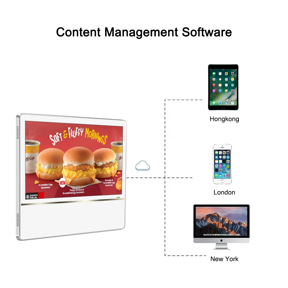 18.5 Inch Hot Selling Indoor Wall Mount LCD Monitor Commercial Elevator Advertising Display Screen Smart TV Lift Digital Signage