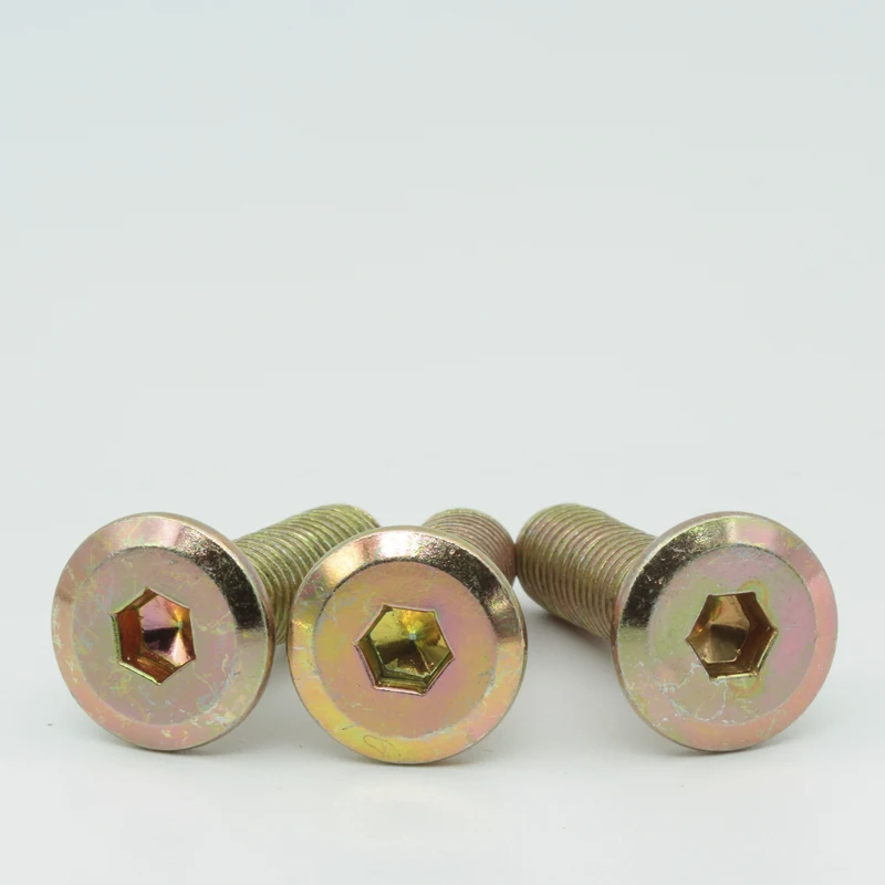 Colored Steel Furniture Tapping Screws External Hexagon Cross with Zinc Finish