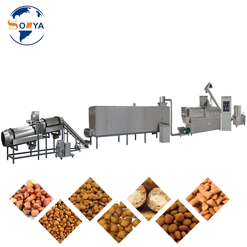 Floating Fish Feed pellet Production Line For Making tilapia Animal Pet cat dog Bird Piglets wet Dry Food puffing Mill Extruder