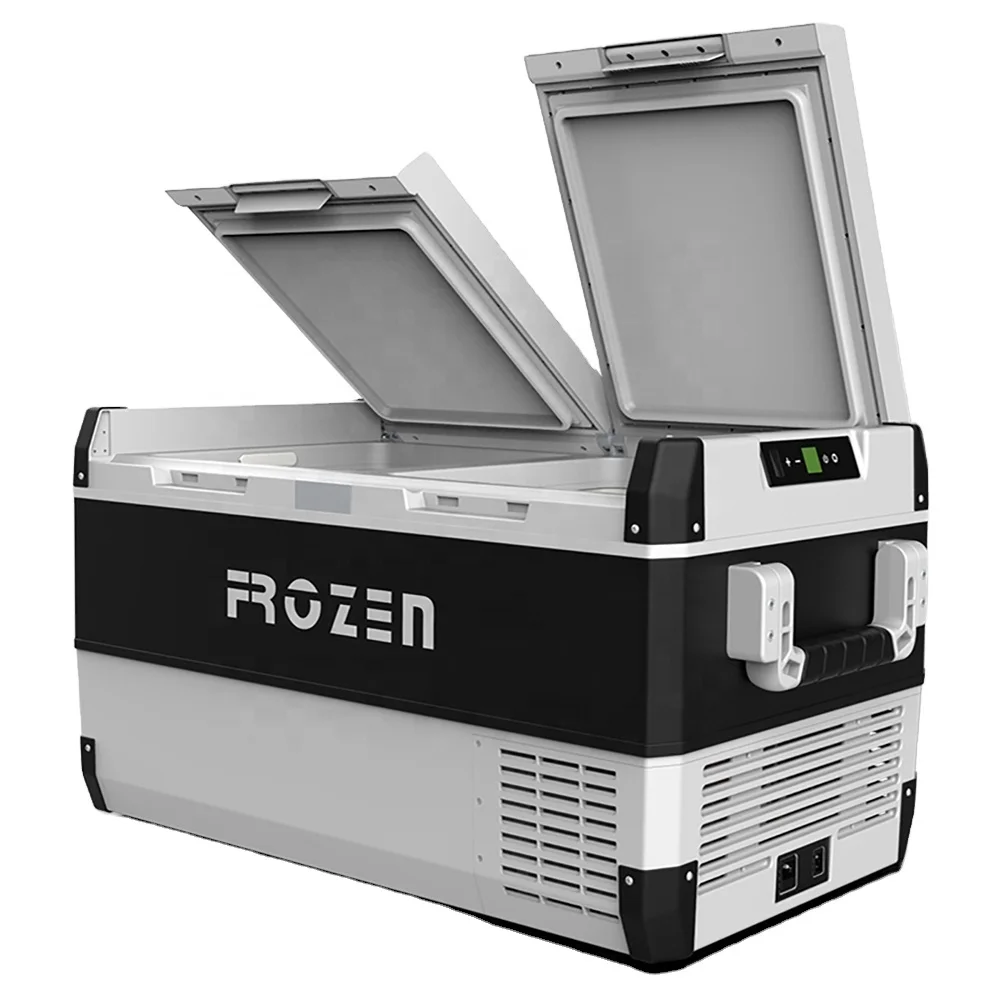 Antuncle 75L Dual zone car fridge portable refrigerator for rv trucks 12v cooler box