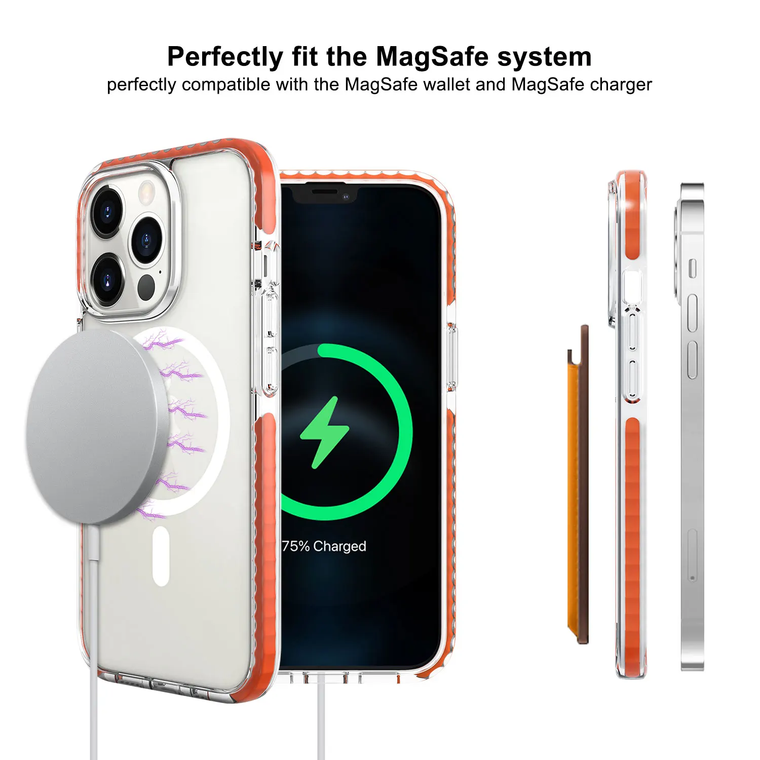 Beelan GRS certified Clear Transparent Magnetic Case for iPhone 14 pro max Shockproof impact  for iPhone 14  13 12 magsafes case