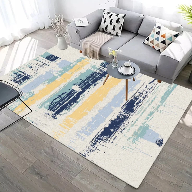 Customized printing marble rug living room tapis wholesale modern style decoration household sofa carpet