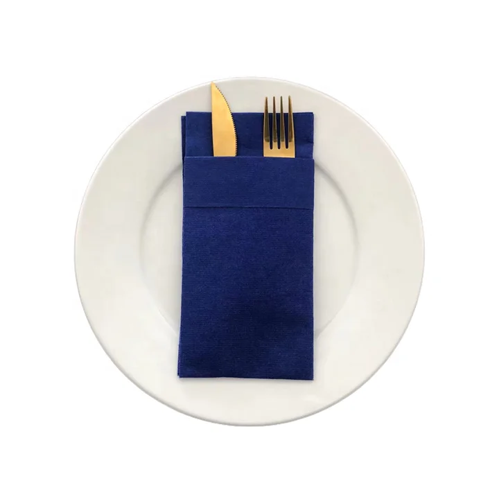 Customized  High Quality  paper  Air laid  tissue   Coloured   pocket  Paper Napkin
