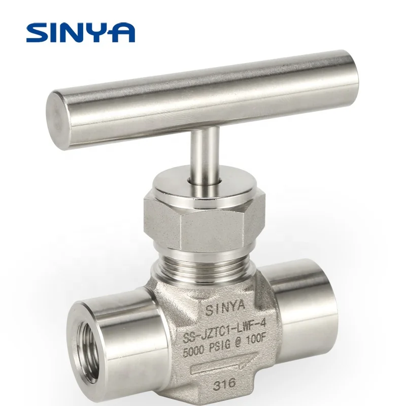 Screweds Bonnet 6000 PSI Male Connection Npt carbon steel 1/8 in. OD bar stock adjustable Valves Mini Male Straight Needle Valve