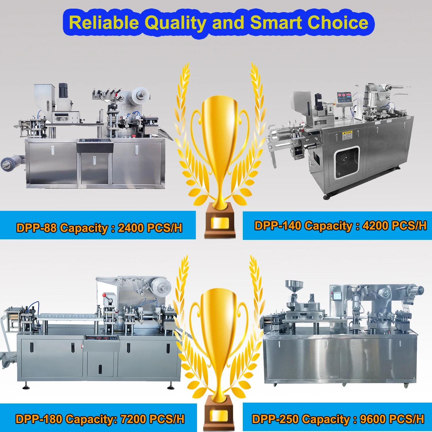 Alu-Plastic and Pill Capsule Tablet Blister Packer Packing Machine Auto Medicine Granules Small Blister Packing  Machine