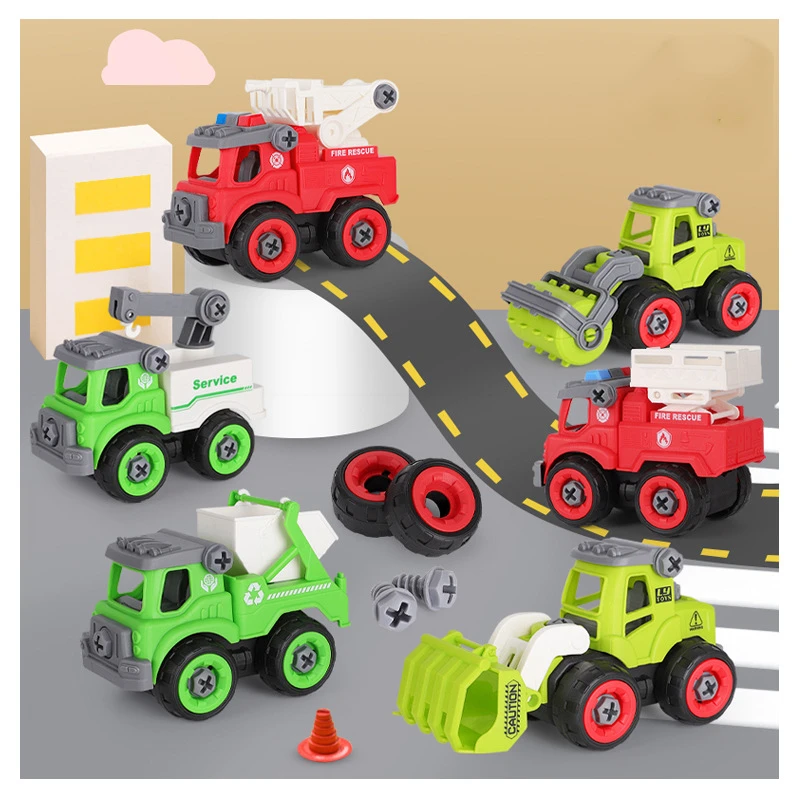 Best Seller Take Apart Toy Cars With Manual Screwdriver Kids Construction Sets Educational Building Kits DIY Police Car