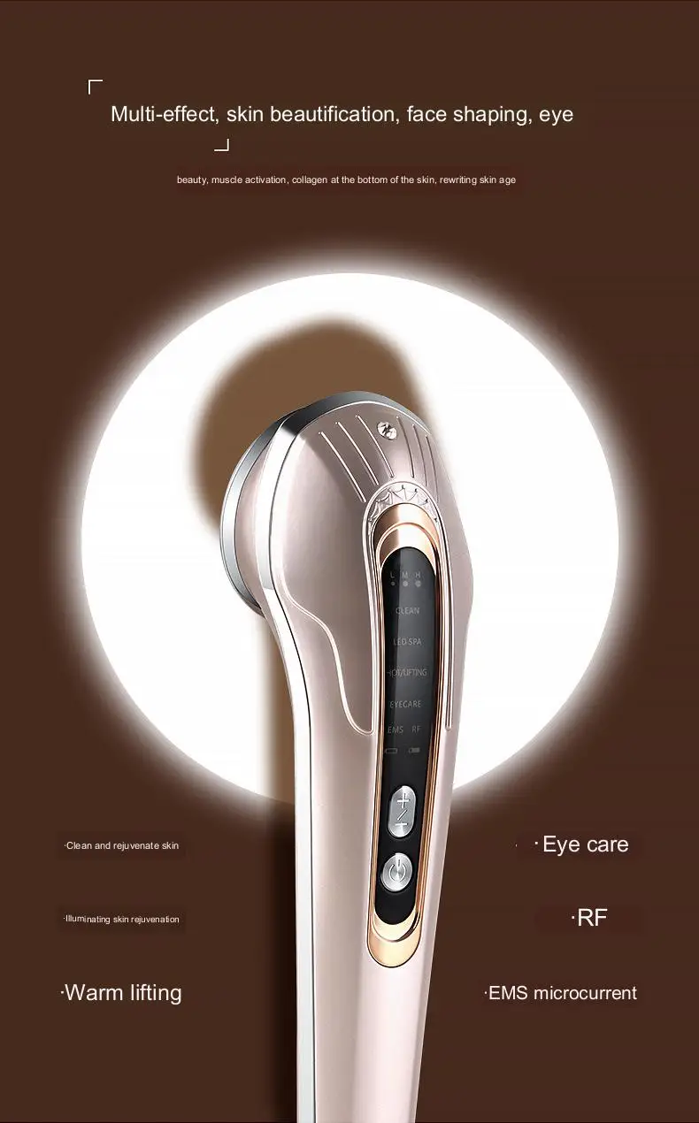rechargeable vibration ultrasonic skin beauty products skin care face care rf ems face beauty products wholesale  kingdomcares