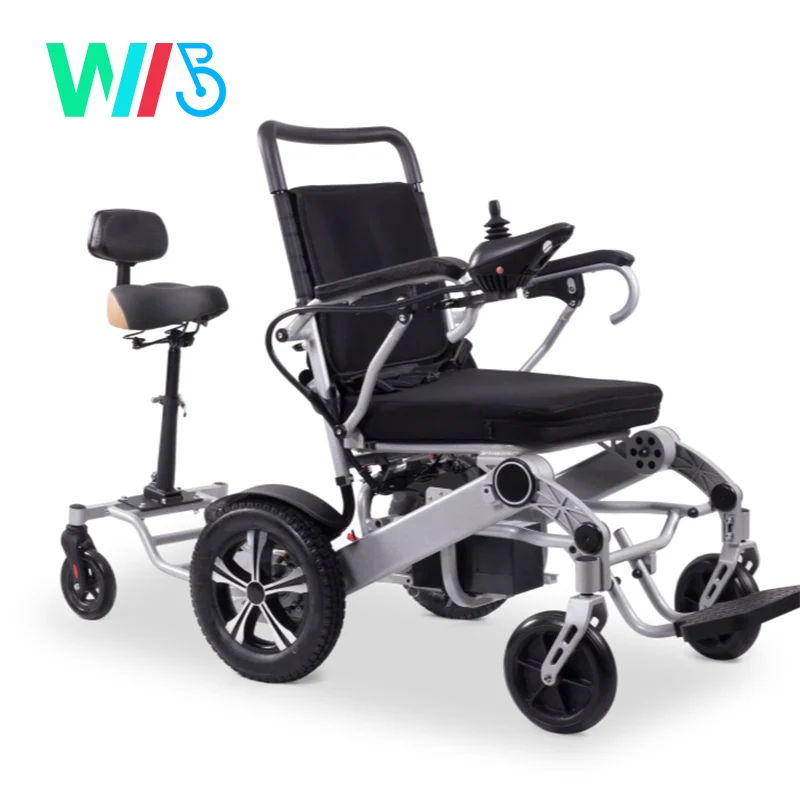 Aluminum Alloy Easy Folding Joystick Controller Electric Power Hospital Small WheelChair for Travel/Handicapped/Disabled/Elderly