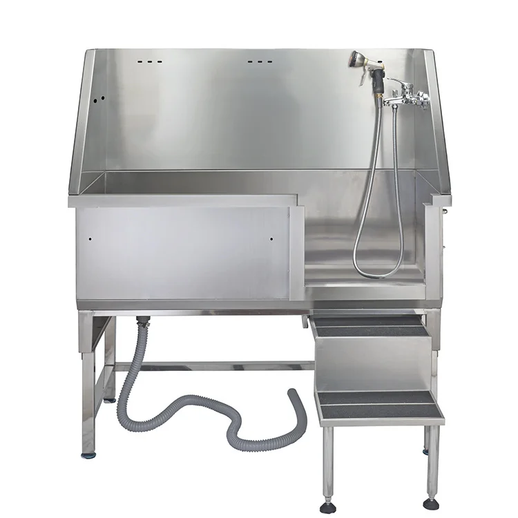 Hayeapet Medical Pet Stainless Steel Pet Spa Bathtubs Supplies Dog 304 Stainless Steel Dog Grooming Tub For Pet Clinic
