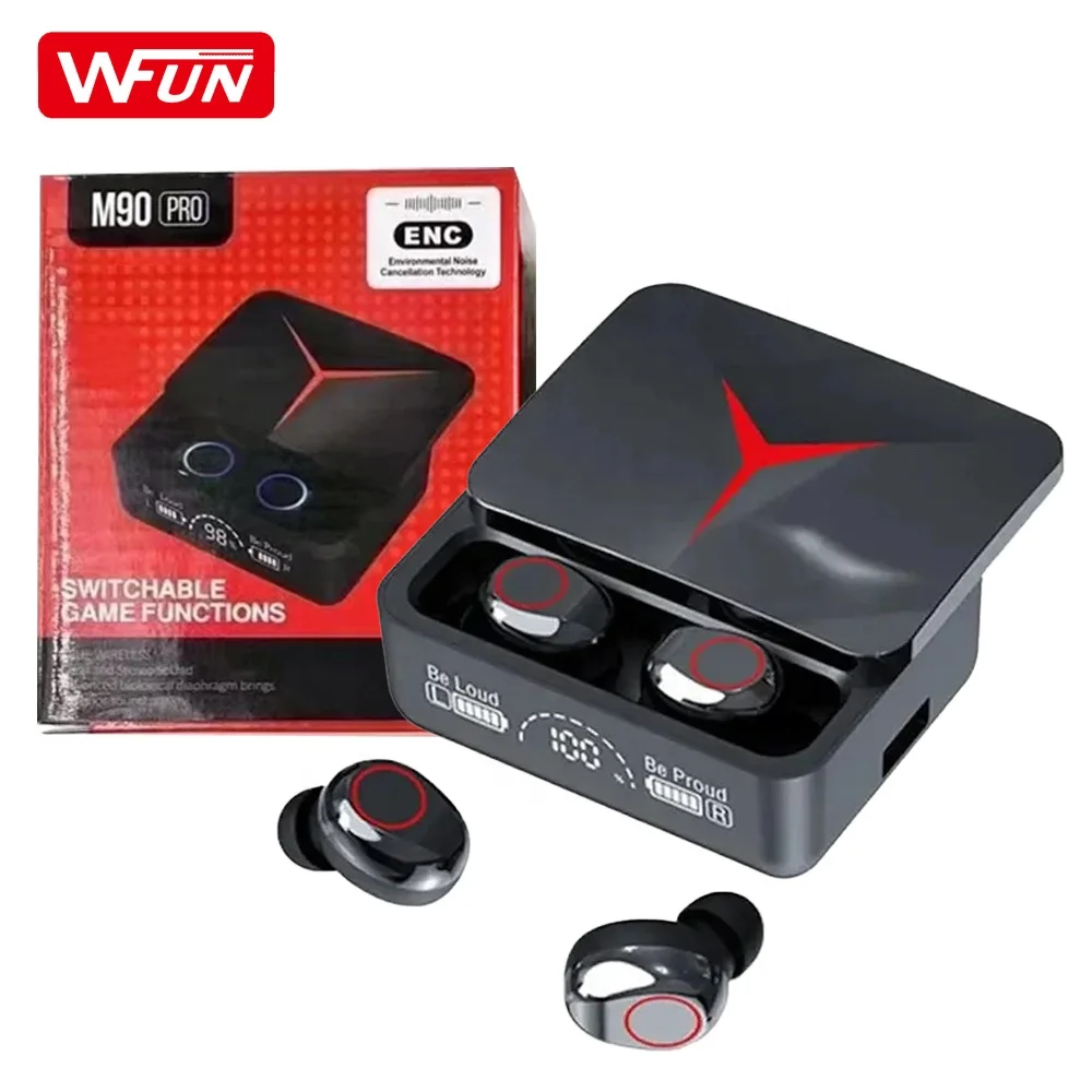 M90 Pro Earbuds Headphone M10 M19 M28 Earphones True Wireless Earbuds LED Display Gaming Earphones for M90 PRO