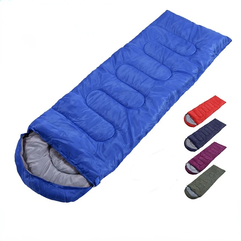 4 Seasons Portable Envelope Sleeping Bag Waterproof For Adults Camping Equipment Travel Backpacking Lunch hour with Hood Custom