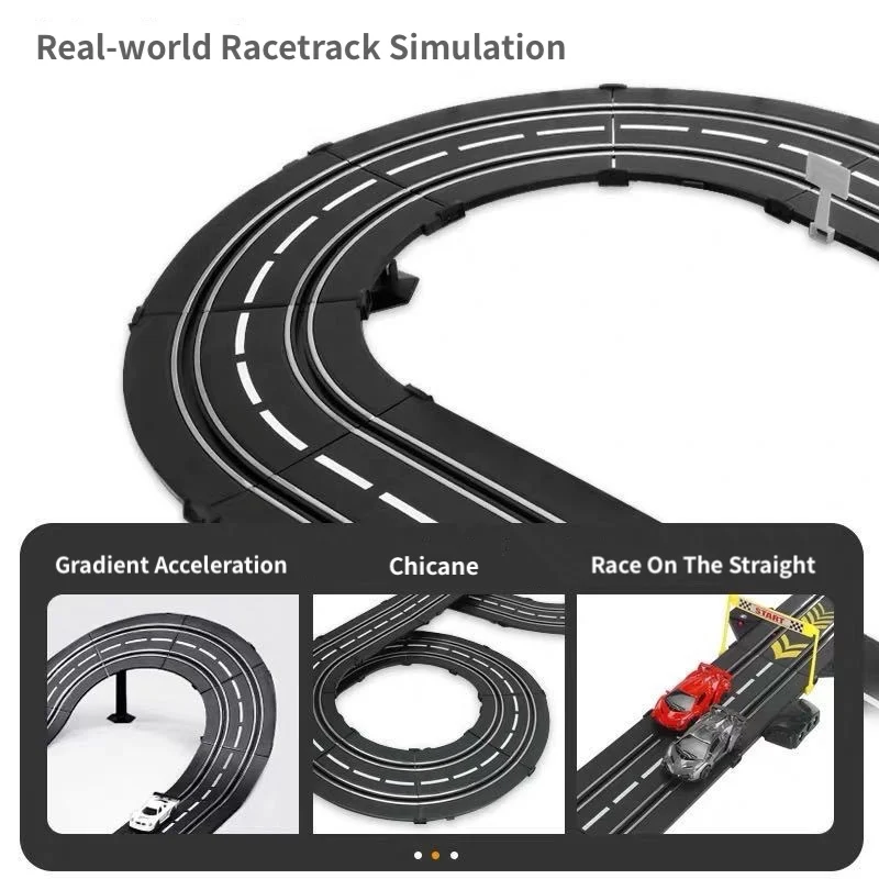 2023 Hot Selling  Super Race Track Toy Car For Boys Electric Vehicle Slot Toys Dual Racing Car 12.7 Meters Long Tracks