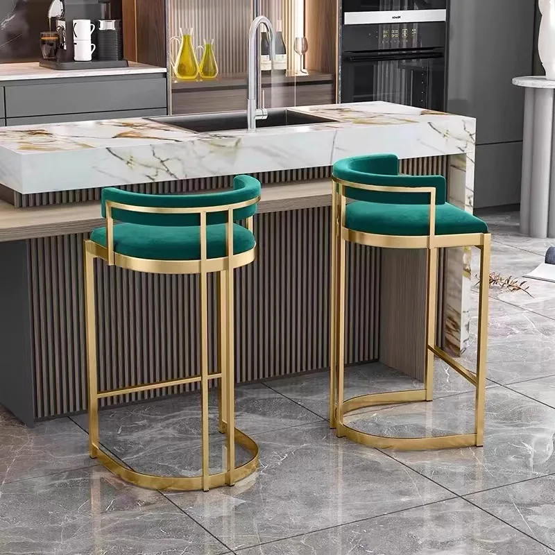 Modern Luxury High Quality Kitchen Plastic Bar Stools High Chair For Counter Bar