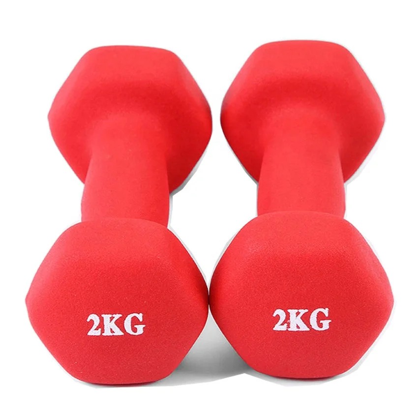 colorful dip plastic dumbbells 1kg to 10kg little free weight dumbbell set cast iron dumbbell set