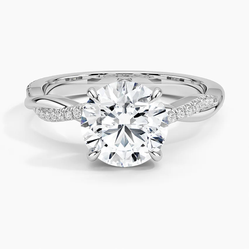 Бриллиантовое кольцо 18K 14K 9K из белого желтого золота с лабораторным бриллиантом 0,5 карат 1 карат 2 карат Gi GIA сертифицированное CVD HPHT круглое лабораторное бриллиантовое обручальное кольцо