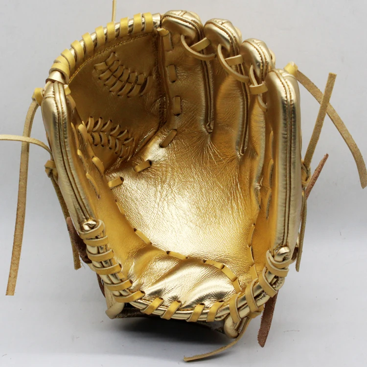 Gold baseball gloves durable baseball & softball glove custom sport mitts