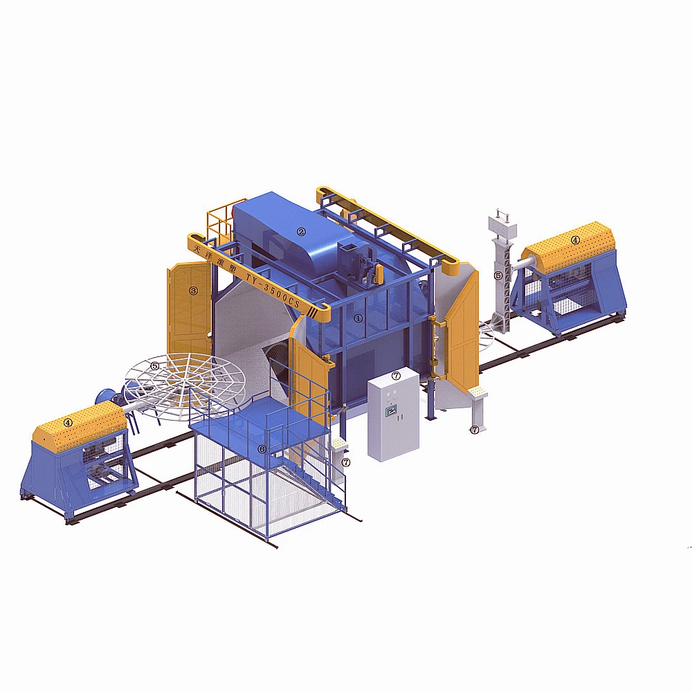Bi-axial Rotational Moulding Pe Plastic Making Machine