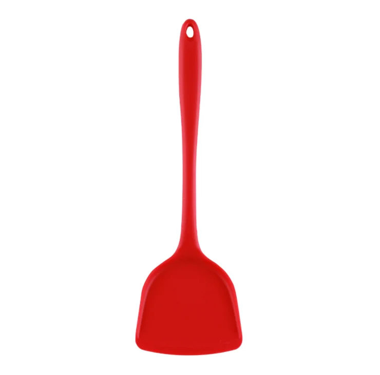 wholesale colorful Silicone leakage shovel, plastic slotted spatula&spoon silicone spatula