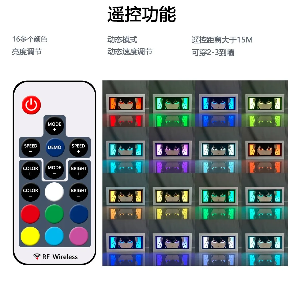 New  Anime Decoration Frame Paper Cut Light Box Custom Kids Gift 3D Night Light Carved Paper Lamp